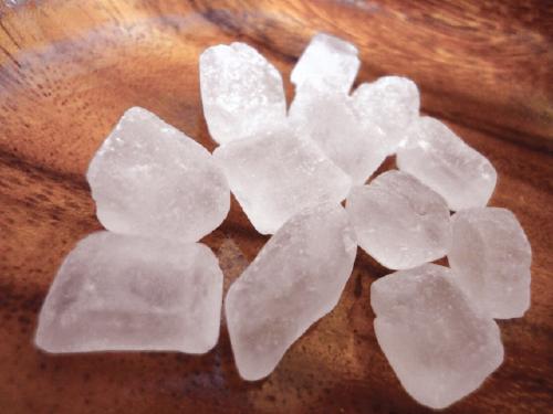 結晶化した砂糖の写真